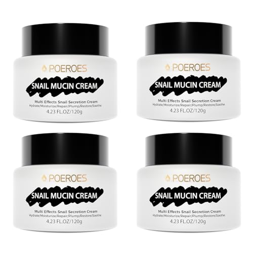 Snail Mucin Face Cream, 16.92 fl oz - Daily Moisturizer for Dry, Sensitive, Acne-Prone Skin, Hydrating Lotion