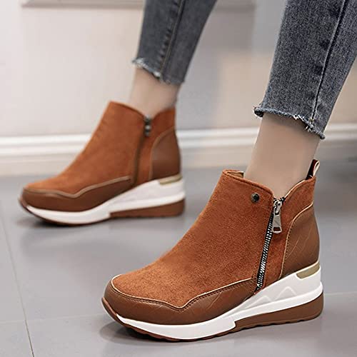 Bottines plateforme pour femmes mi-talons bottes de robe mode