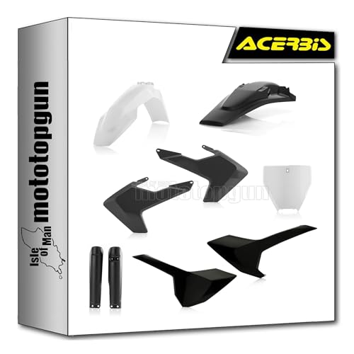 Kit plastique Acerbis noir blanc pour Husqvarna TC 250 2017 2018