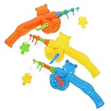 CVUTOVO 3個 点 用伸縮式プラスチック釣り竿 教育 軽量耐久 簡単携帯 親子遊び向けランダムカラー ランダムカラー ランダムカラー