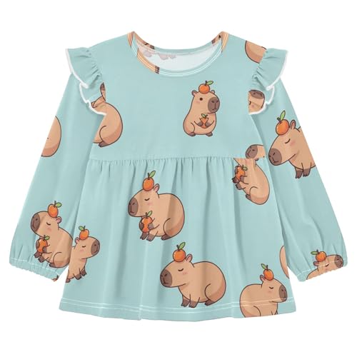 Toddler Girl Long Sleeve Shirt Ruffle Kids Blouse Tops Tee Shirt 18M-5T