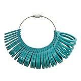 2 herramientas de medición de dedos de estilo retro con 5 colores, medidor portátil para accesorios de joyería de viaje, anillos retro, medidor de tamaño