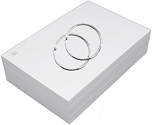 Debra Dale Designs - 4" x 6" Blank Index Cards Study Box System with Thick Bright Dividers - 200 Cards - 4 Rings - Premium Plus 326 gsm cardstock - 15 Point Thickness - Perfect for Advanced Students