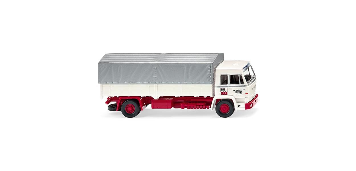 Wiking Bussing BS 16 L Flatbed Truck Bruns 1971-73 HO Gauge WK084911