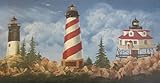 York Wallcoverings Lighthouse Wallpaper Border 1122 WT
