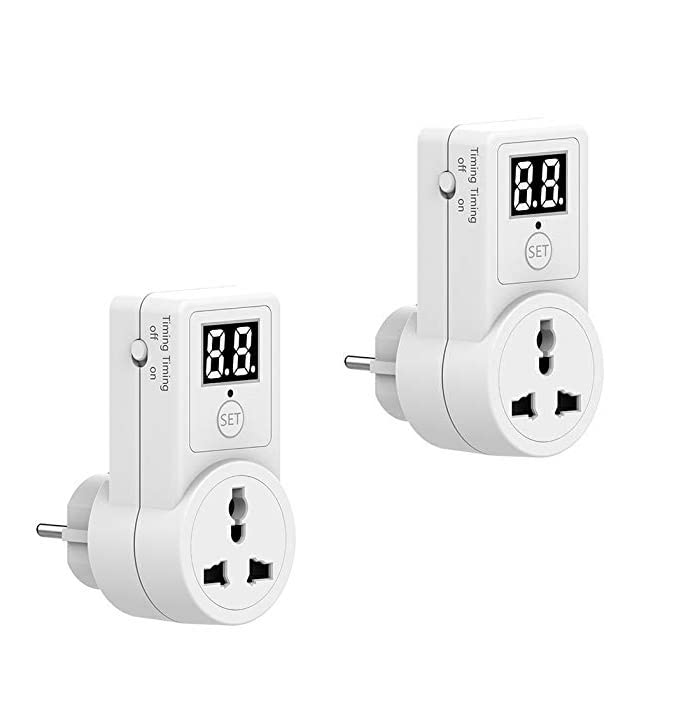 BT41PL: 230 Volt Plug-in Countdown Off Delay Timer 2 PC PACK White