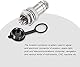 VISSQH 16pcs GX16 7Pin Panel Metal Mounting Round Aviation Plug, 16 mm Male/Female Aviation Plug Cable Connector 7-Pin+Rubber Protective Cap and Screwdriver