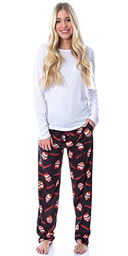 Bioworld Chucky Mens' Face and Logo Toss Print Pajama Lounge Pants Sleepwear 5