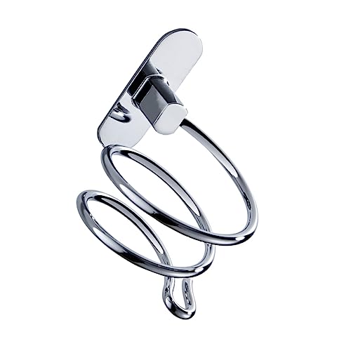 minkissy Hair Dryer Rack Multi-functional Organizer Holder Stainless Steel Safe Wall Storage Simple Practical Design