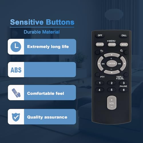 Image of RM-X231 RM-X232 Replace Car Audio Remote Control Compatible with Sony Stereo System DSX-B700 MEX-M70BT WX-900BT WX-850BT MEX-BT31PW MEX-GS620BT DSX-GS80 MEX-XB120BT MEX-N5300BT WX-920BT MEX-BT4000P