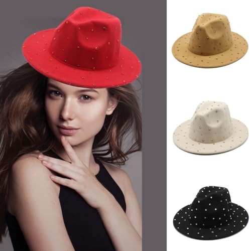 Diamond-Studded Hat Hat for Girl Boys Hat for Carnivals Music Festival2