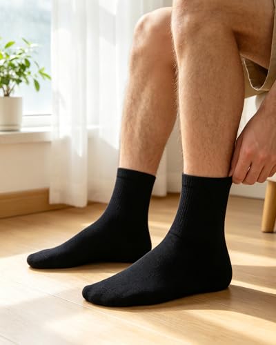 Image of 90% Merino Wool Socks for Men Athletic Ankle Socks for Women with Arch Support Breathable Soft Wool Ankle Socks,3 Pairs