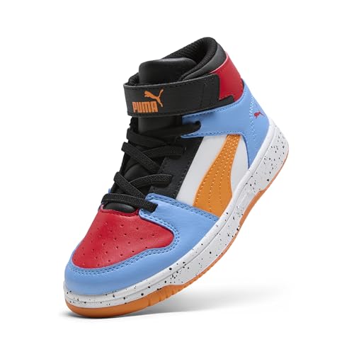 Image of PUMA Kids' Rebound Layup Mid Hook and Loop Sneakers