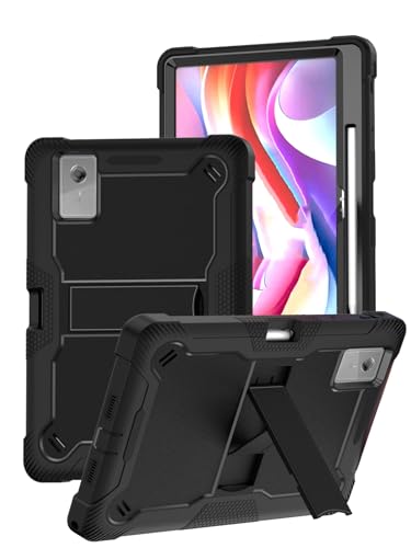 Image of for Lenovo Idea Tab Plus case 12.1 Inch Tablet, Shockproof Lightweight Silicone Protective Cover with Stand, Child-Friendly Protection, Black