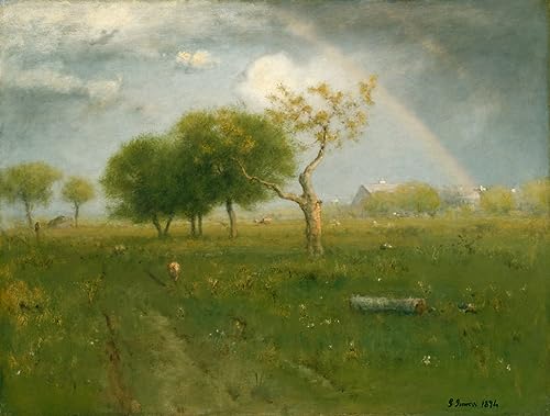 Tableau Après une douche d'été par George Inness - Affiche Impression d'Art 60x90cm