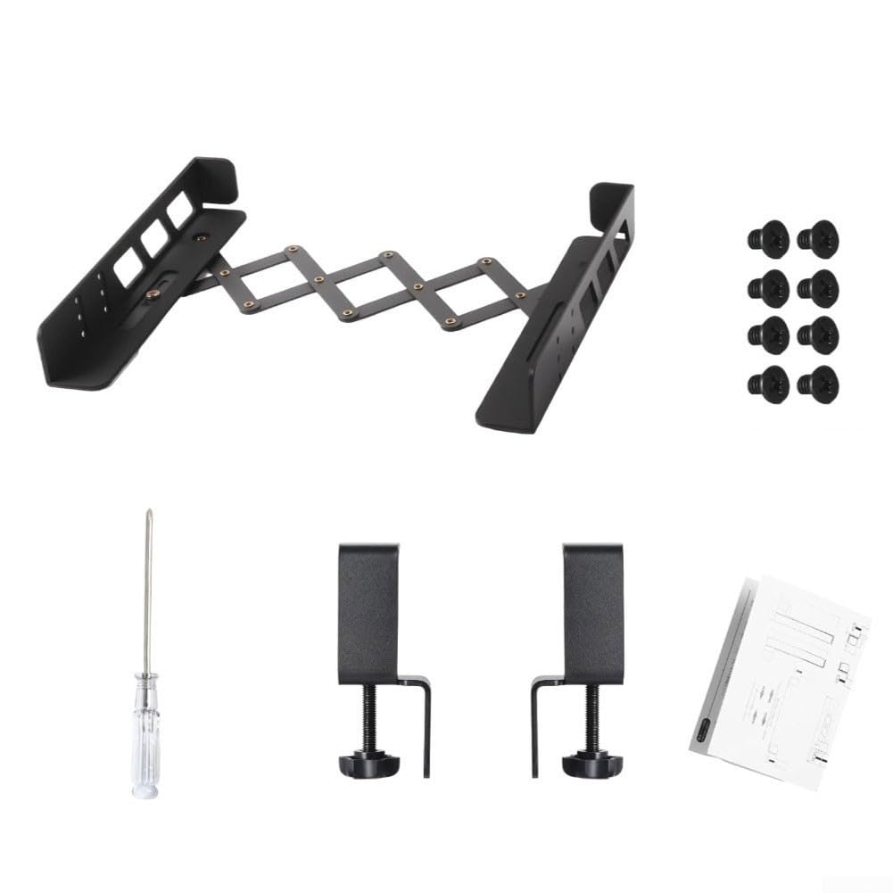 Supporto Laptop Sotto Scrivania in Metallo Fori Supporto Laptop