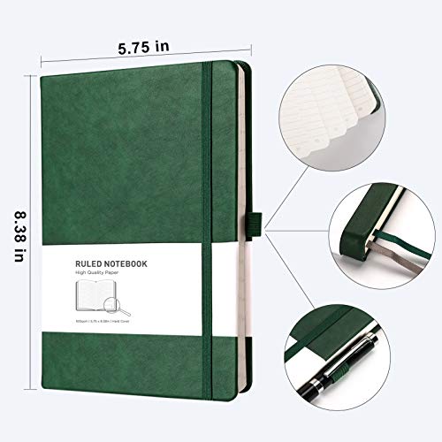 RETTACY-Lined-Journal-Notebook-A5-Leather-Notebook-Writing-Journal-with-192-Numbered-PagesHardcover100gsm-Thick-Paper-575--838