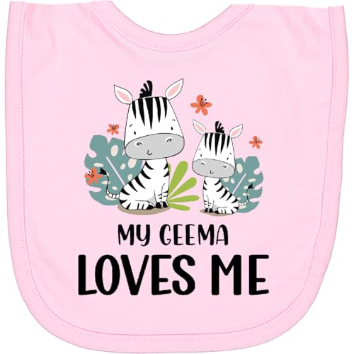 inktastic Zebra My Geema Loves Me Newborn Bib - Product Details