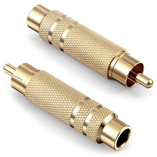 Adaptador RCA a 1/4 pulgada, 2 unidades miniatura 1