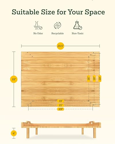 Cubierta de cocina de bambú para estufa eléctrica y de gas miniatura 4
