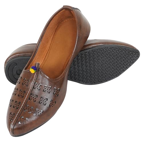 Image of DFR Mens Juttis Ethnic Mojaris | Casual Loafers Juti Shoe for Men