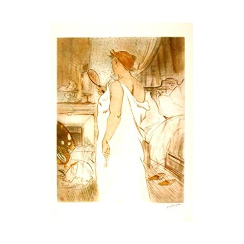 TOULOUSE LAUTREC Le Miroir affiche vintage pour chambre élégante