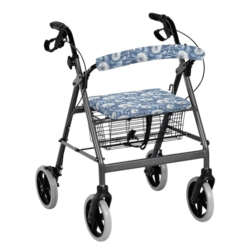 Image of Dandelion Walkers Seat Covers for Men Soft Rollator Walker Seat and Backrest Covers Adjustable Walkers Seat Covers for Seniors Women Men