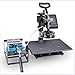Produktbild QWERTOUY Doppelanzeige 30 * 38CM 5 in 1 Combo Thermal Shirt-Hitze-Presse-Maschine Sublimation Drucker für Platten/Cap/Becher/Telefon/Pen/Rock/MDF