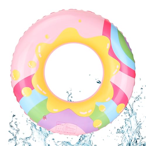 GUBOOM Anillo de Natación Inflable, Anillo de natación Inflable para Niños, Flotador Inflable, Anillo de Natación Duradero, Fiestas de Verano Junto a la Piscina (F)