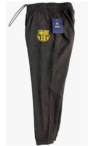 Icon Sports Boys' Barcelona Sweatpants (Reflective Printed Club Logo), Licensed Barcelona Youth Jogger Charcoal Heather3