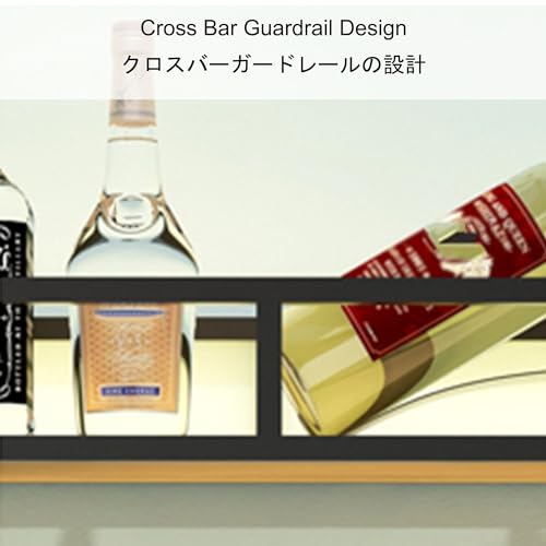 Étagère d'affichage pour bouteilles d'alcool au design épuré - 7