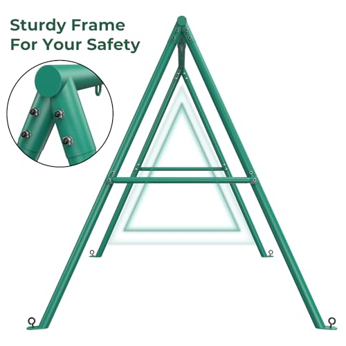 image for Trekassy 440lbs Swing Stand Frame, Heavy Duty Metal Swing Set Frame wi