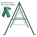 Trekassy 440lbs Swing Stand Frame, Heavy Duty Metal Swing Set Frame with Ground Stakes for Kids, Adults, Outdoor, Fits for Most Swings