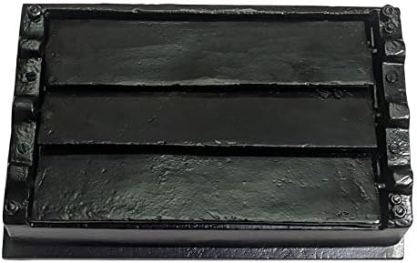 Adonai Hardware "Dibzahab" Black Antique Iron Wall and Floor Register with Cast Iron Louver- Black Powder Coated