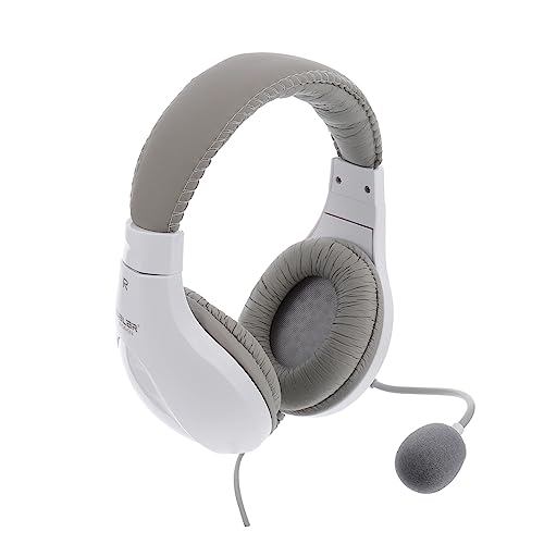 Gadpiparty Casque De Jeu Circum-aural avec Micro pour Pc Et Console Stéréo Écouteurs Mousse pour Téléphone Et Tablette
