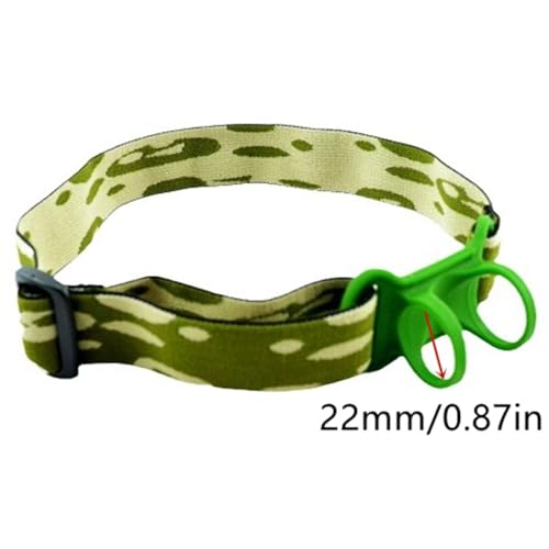 Mezfrguo 2 Pcs Headlamp Strap Replacement Headband Elastic Hands Free Head Lamp Strap Adjustable Headlight Band for 22-30mm Torch Flashlight Head Lamp