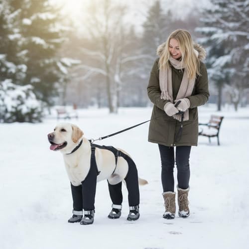 Chaussures pour chien avec bretelles idéales pour la randonnée en montagne et la neige - 3