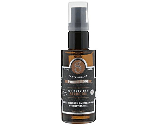 Suavecito Premium Blends Beard Oil - Whisky Bar Beard Conditioning Serum for Men (1 FL oz), Whiskey Bar