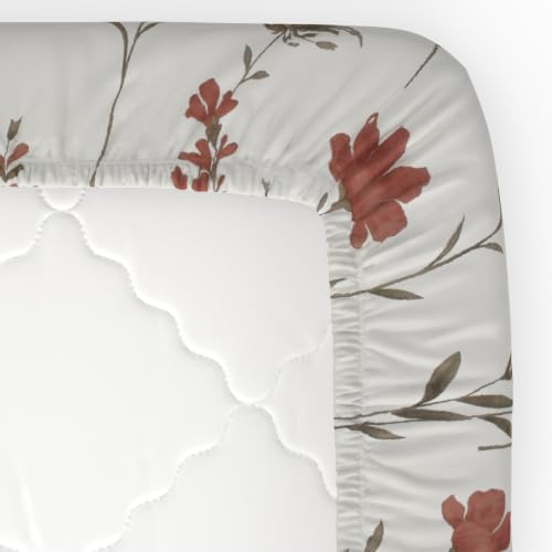 Image of HUESLAND by Ahmedabad Cotton 144 TC Cotton Elastic Fitted Bedsheet for Single Bed with 1 Pillow Cover | 36 x 78 inches
