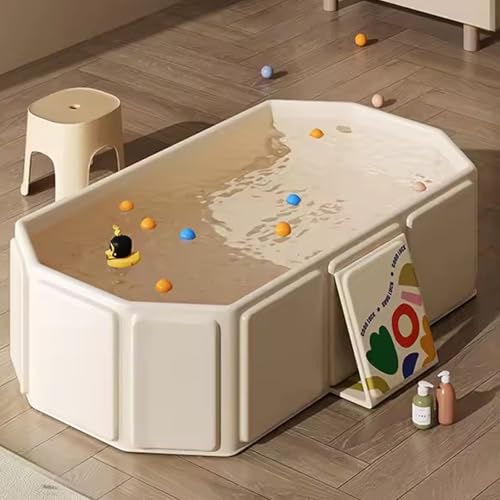 Baby Badewanne Faltbare, Tragbare Babybadewanne für Neugeborene, Faltbare...
