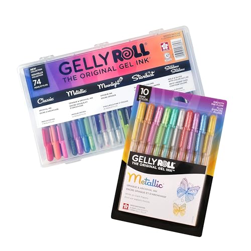 Set de 84 bolígrafos gel Sakura Gelly Roll multicolor miniatura 1