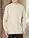 Cherokee Workwear Scrubs Men's Snap Front Warm-Up Top, Khaki, Medium