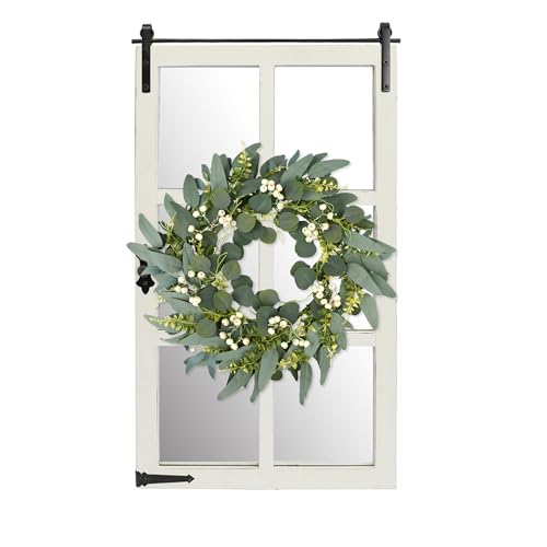 Farmhousewalldecormirrorwhitebarndoorwoodwindowframepanelmirrorforlivingroombedroomhomeoffice Urban Country Home Decor Farmhouse wall decor mirror white barn door wood window frame panel mirror for living room bedroom home office urban country home decor