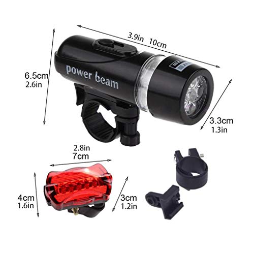 Bicicleta Dianteira e traseira Luz de bicicleta LED Farol Lanterna Taillight Set Noite Ciclismo Kit