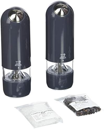 Peugeot - Alaska Electric Salt and Pepper Mill Set - Plastic Material, Black, 17 cm