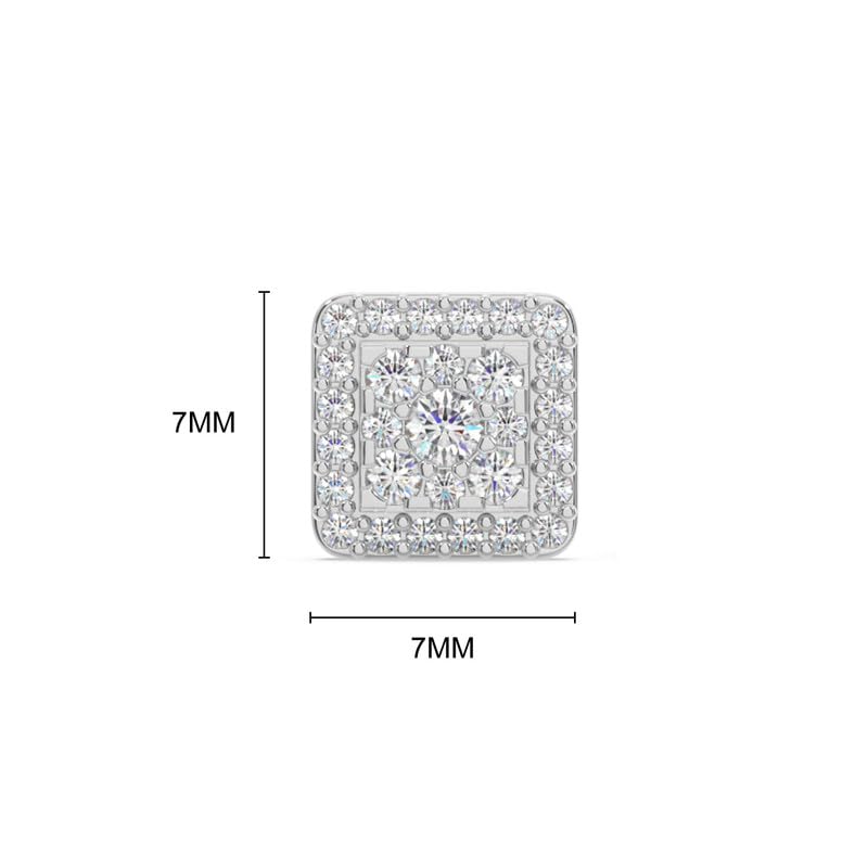 Image of KISNA JEWELS 14KT|18KT BIS Hallmark Pure Gold and Diamond Stud Earrings For Women with Screw Back clouser