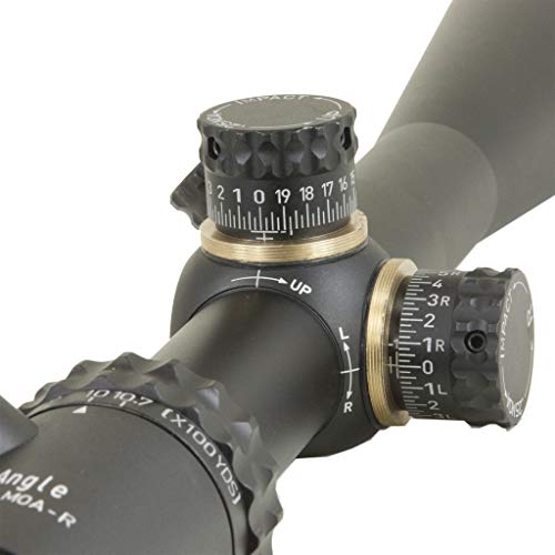 Hi-Lux Optics Tp730X50Moa-R Top Angle 7-30 X 50 30Mm Tube Rifle Scope With Red Illuminated Moa Reticle, Black #TOP4