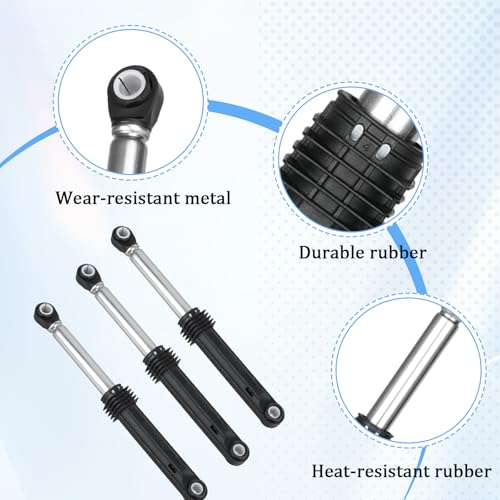 3 Stück 383EER3001G 4901ER2003A 100N Waschmaschine Stoßdämpfer mit 6 Stift für LG Waschmaschine Ersatzteil 383EER3001F 383EER3001H 383EER3001J