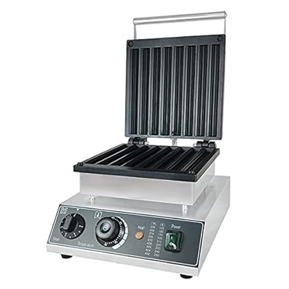 ZOLPINL Kommerzieller spanischer Churro-Maker, elektrisches Waffeleisen zur Herstellung von 8 spanischen Churros, für den Heim- und Restaurantgebrauch, 1500 W