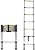 Telesladder Aluminum Extension Ladder - Portable Multi-Purpose Folding Climbing Ladder 8.5/14.44Ft Height Lightweight Durable Ideal for Home & Outdoor Use
